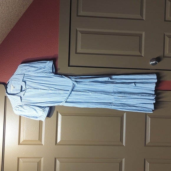 Max Studio tiered shirt dress striped - Picture 7 of 7